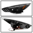 Spyder 15-18 Ford Focus Projector Headlights - Seq Turn Light Bar - Black PRO-YD-FF15-LBSEQ-BK-11
