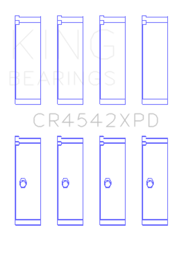 King Honda K-Series 2.0L/2.4 LXP Tri-Metal Performance Connecting Rod Bearing (Set of 4) - Size STDX