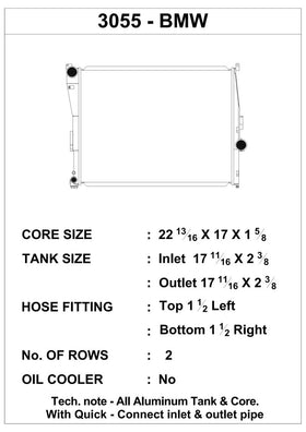 CSF 99-06 BMW 323i / 99-05 BMW 325i / 99-06 BMW 328i / 99-05 BMW 330i / 03-05 BMW Z4 Radiator - 0