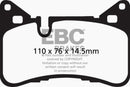 EBC 14 Mercedes-Benz C63 AMG (W204) 6.2 Redstuff Rear Brake Pads-5