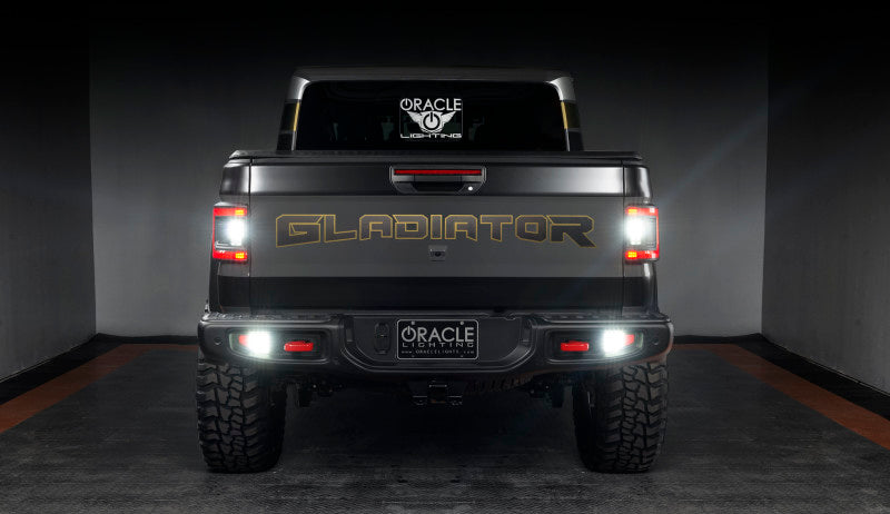 Oracle Rear Bumper LED Reverse Lights for Jeep Gladiator JT w/ Plug & Play Harness - 6000K