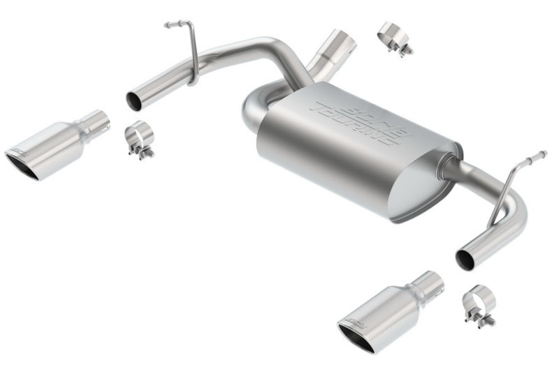 Borla 12-16 Jeep Wrangler 3.6L AT/MT 4WD Single Split Rr Exit Touring Exhaust (rear section only) - 0