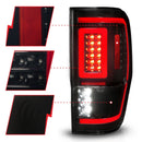 ANZO 19-22 Ford Ranger Full LED Taillights w/ Lightbar Sequential Signal Black Housing/Smoke Lens-13
