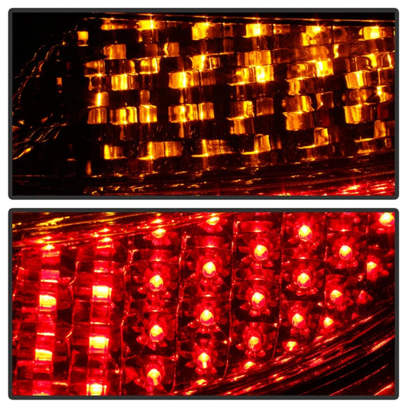 xTune Porsche 911 996 ( Non 4S. Turbo. GT3 ) 99-04 LED Tail Lights Red Clear ALT-ON-P99699-LED-RC
