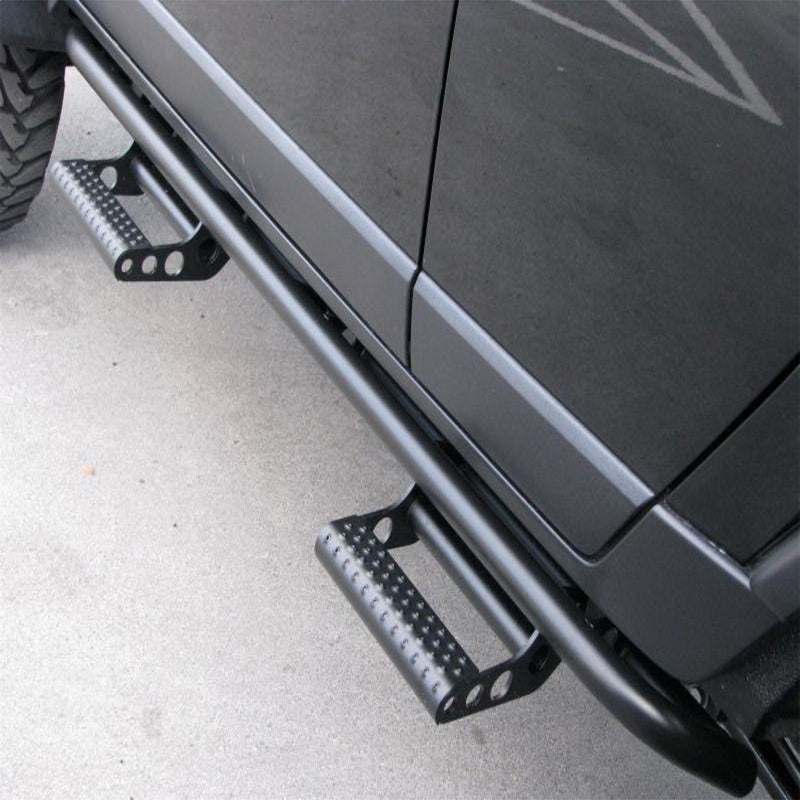 N-Fab RKR Step System 15-17 GMC - Chevy Canyon/Colorado Crew Cab - Tex. Black - 1.75in - 0