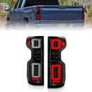 ANZO 19-21 Chevy Silverado Full LED Taillights Black Housing Clear Lens G2 (w/C light Bars)-2