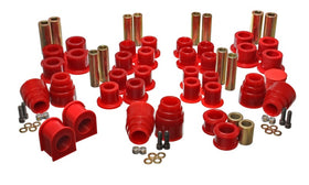 Energy Suspension 00-04 Ford Excursion 4WD Red Hyper-flex Master Bushing Set - 0