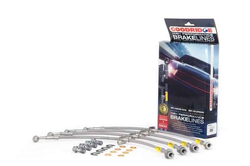 Goodridge 00-05 Toyota MR2 Spyder Stainless Steel Brake Line Kit - 0