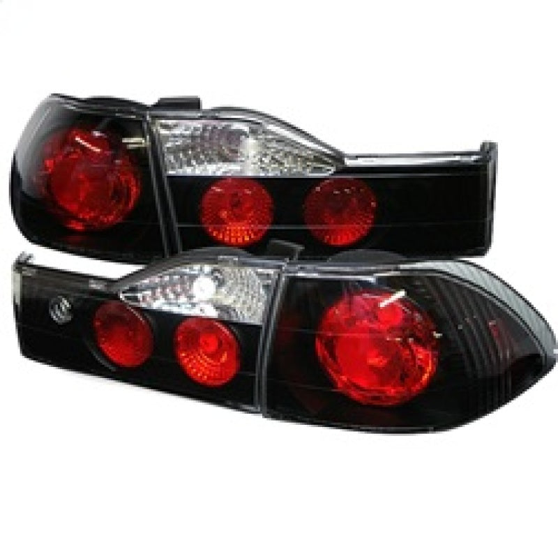 Spyder Honda Accord 01-02 4Dr Euro Style Tail Lights Black ALT-YD-HA01-4D-BK - 0