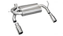 Corsa 2007-2011 Jeep Wrangler 3.8L/12-14 Wrangler 3.6L Polished Sport Axle-Back Exhaust-1