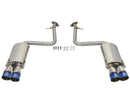 aFe Takeda 16-17 Lexus RC 200T 2.0L (t) 2in. SS Axle-Back Exhaust System w/Polished Blue Tips-9