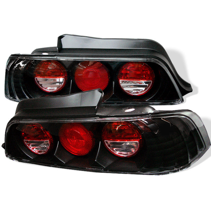 Spyder Honda Prelude 97-01 Euro Style Tail Lights Black ALT-YD-HP97-BK - 0