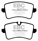 EBC 11 Audi A6 2.0 Turbo Redstuff Rear Brake Pads-6