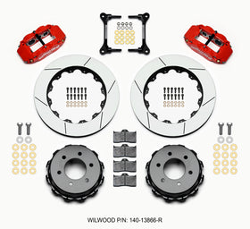 Wilwood Narrow Superlite 4R RearTruck Kit 14.25in Red 2012-Up Ford F150 (6 lug)