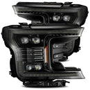 AlphaRex 18-20 Ford F-150 NOVA LED Proj Headlight Plank Style Alpha Blk w/Activ Light/Seq Signal/DRL-1