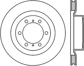StopTech 15-17 Lexus GX Front Slotted Left Cryo Rotor - 0