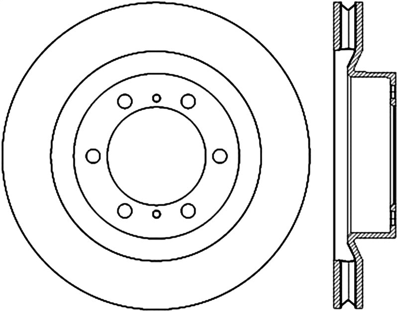 StopTech 15-17 Lexus GX Front Slotted Left Cryo Rotor - 0