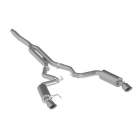 MBRP 15-18 Ford Mustang EcoBoost 2.3L T409 3in Cat Back Dual Split Rear Exit (Street Version) - 0