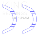 King Engine Bearings Nissan SR18/SR20 Thrust Washer Set-2