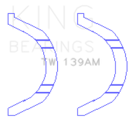 King Engine Bearings Nissan SR18/SR20 Thrust Washer Set - 0