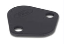 Ford Racing Fuel Pump Block Off Plate - Black Crinkle Finish w/ Ford Oval-4
