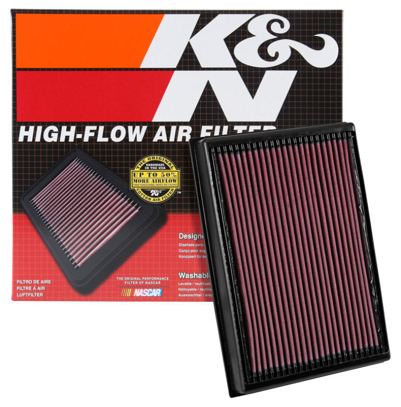 K&N 2016 Nissan Titan XD V8-5.0L Replacement Drop In Air Filter