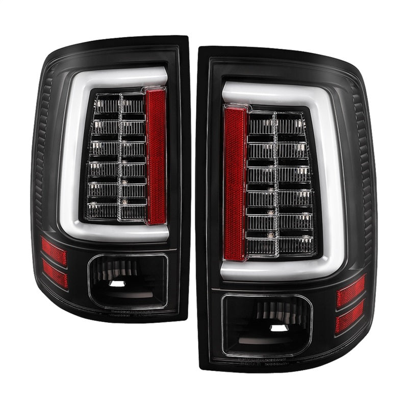 Spyder Dodge Ram 09-18 LED Tail Lights - All Black ALT-YD-DRAM09V2-LED-BKV2 (Incandescent Only)