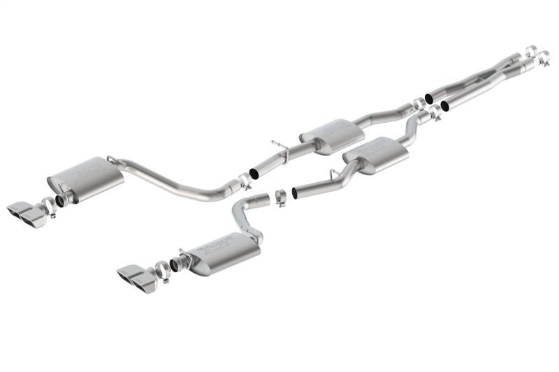 Borla 15-16 Dodge Challenger R/T 5.7L Dual Rectangle Angle Cut Dual Split Rear Exit S-Type Exhaust - 0