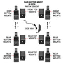 Go Rhino 6pc Rain Gutter Mounting Kit for SRM Rack-3