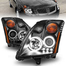 ANZO 2007-2012 Nissan Sentra Projector Headlights Black-3