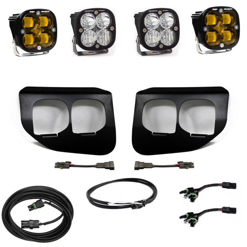 Baja Designs Ford Super Duty (20-On) Fog Lights FPK Amber SAE/Sport DC Baja Designs w/Upfitter - 0