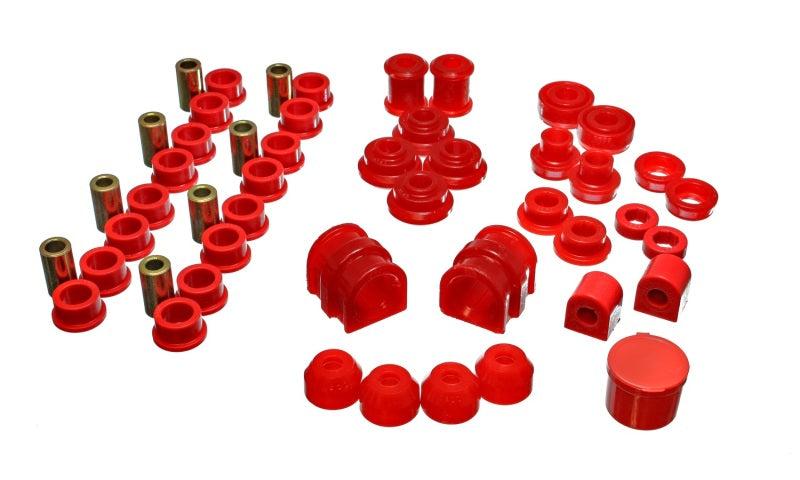 Energy Suspension 91-02 Saturn S Series Coupe/Sedan/Wagon Red Hyper-Flex Master Bushing Set - 0