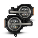 AlphaRex 21-23 Ford Bronco NOVA LED Projector Headlights Black-1