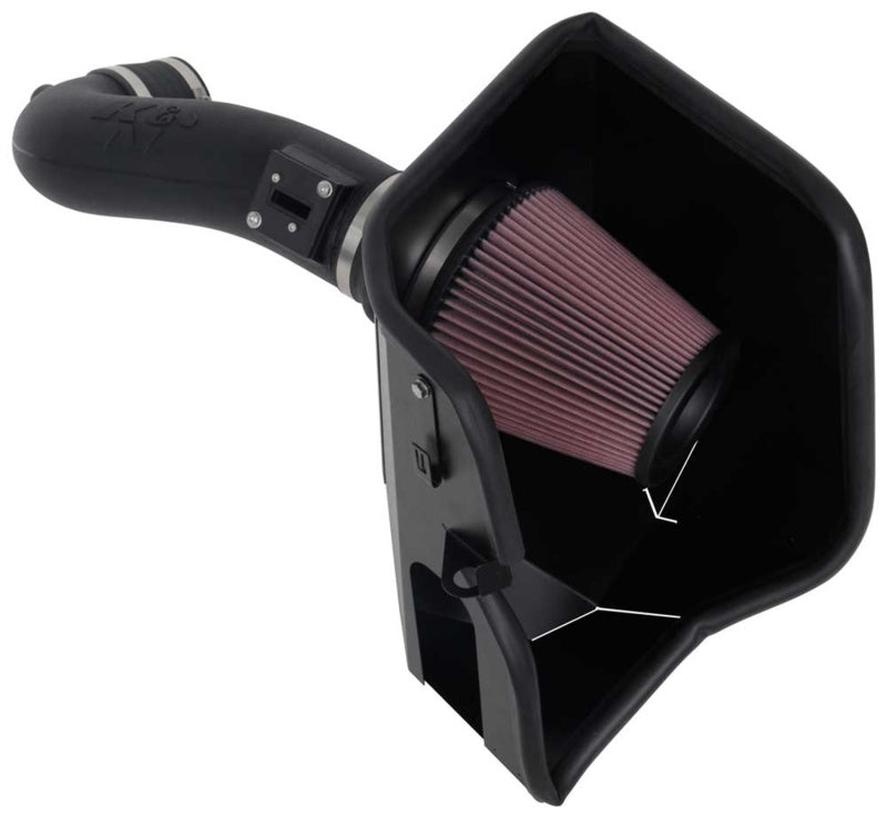 K&N 2019+ Chevrolet 1500 5.3L / 6.2L V8 F/I Aircharger Performance Intake System - 0