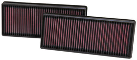 K&N Replacement Air Filter 12.563in O/S Length x 5.25in O/S Width x 1.625in H (Inc 2 Filters) - 0