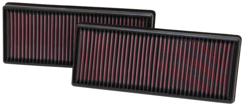 K&N Replacement Air Filter 12.563in O/S Length x 5.25in O/S Width x 1.625in H (Inc 2 Filters) - 0