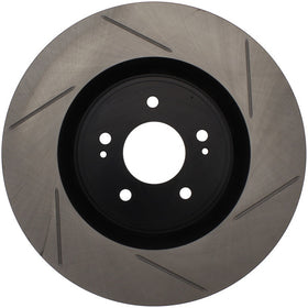 StopTech Power Slot 08-09 Evo 10 Slotted Left Front Rotor - 0