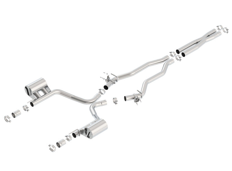 Borla 15-16 Dodge Charger SRT 392 6.4L No Tip Single Split Rear Exit ATAK w/ Valves Exhaust - 0