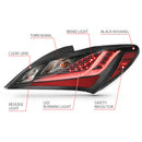 ANZO 10-13 Hyundai Genesis 2DR LED Taillights Smoke-22