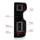 ANZO 19-21 Chevy Silverado Full LED Taillights Black Housing Smoke Lens G2 (w/C light Bars)-14