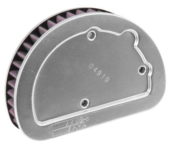 K&N Replacement Unique Air Filter 6.625in L x 4.75in W x 1.625in H with 1 Flange for Harley-Davidson