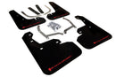 Rally Armor 17-23 Subaru Impreza 4D/5D Black UR Mud Flap w/Red Logo-1