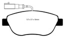 EBC 12+ Fiat 500 1.4 Turbo Abarth Greenstuff Front Brake Pads-10