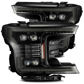 AlphaRex 18-20 Ford F-150 NOVA LED Proj Headlight Plank Style Alpha Blk w/Activ Light/Seq Signal/DRL - 0