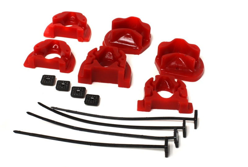 Energy Suspension 92-00 Honda Civic (Except 99-00 Si) / 93-97 Del Sol Red Motor Mount Inserts (Manua - 0