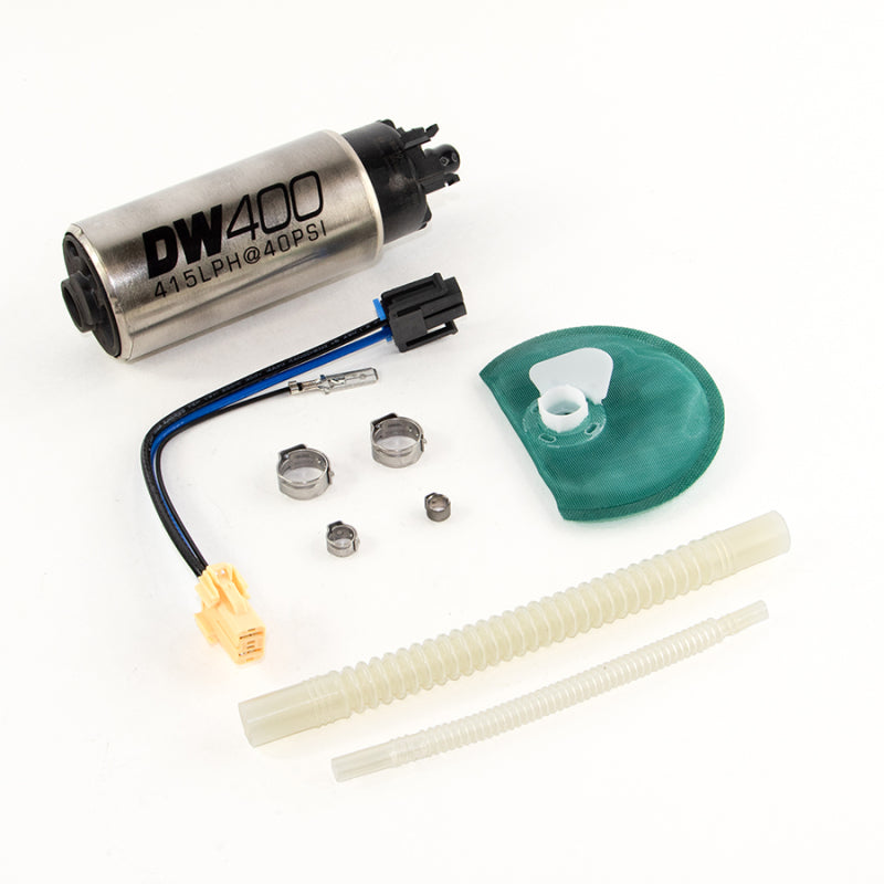 DeatschWerks 415LPH DW400 Fuel Pump w/9-1047 Install Kit 15-17 Ford Mustang V6/GT w/ 1/8in Venturi - 0