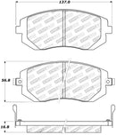 StopTech Street Touring 03-05 WRX/ 08 WRX Front Brake Pads-6