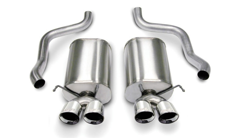 Corsa 2005-2007 Chevrolet Corvette C6 6.0L V8 Polished Sport Axle-Back Exhaust - 0