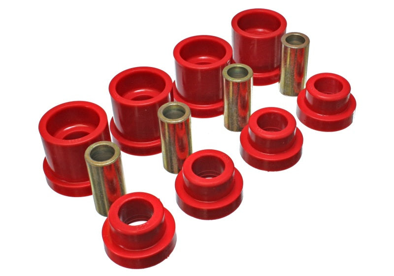 Energy Suspension 95-98 Nissan 240SX (S14) Red Rear Subframe Insert Set (Must reuse all metal parts) - 0