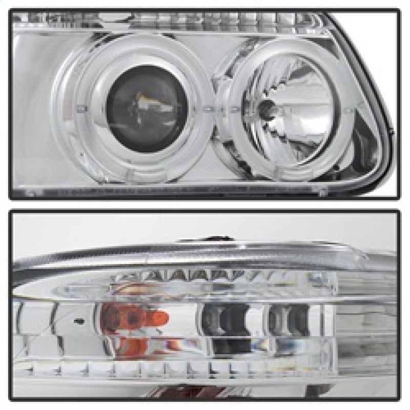 Spyder Ford Explorer 95-01 1PC Projector Headlights LED Halo Chrm PRO-YD-FEXP95-HL-1PC-C